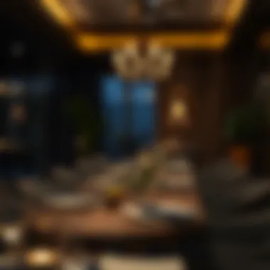 A Cozy Dining Atmosphere A cozy dining atmosphere with soft lighting and elegant decor