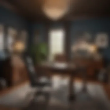 Artistic Home Office Design by African American Innovator African American designer's artistic approach to home office setup