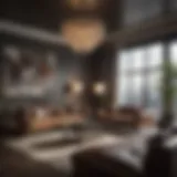 African American interior designer showcasing elegant living room design