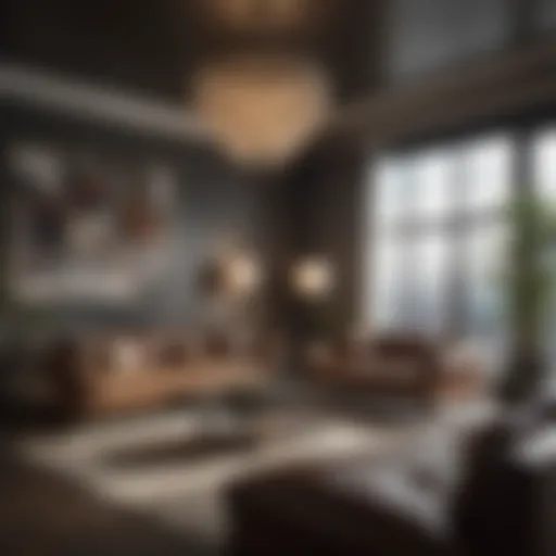 African American interior designer showcasing elegant living room design
