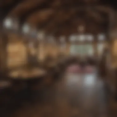 A picturesque view of the Round Top event venue with booths showcasing antiques