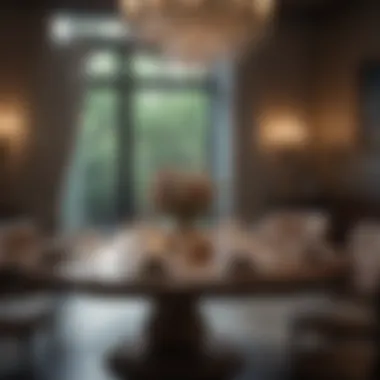 Thematic decoration for a round dining table