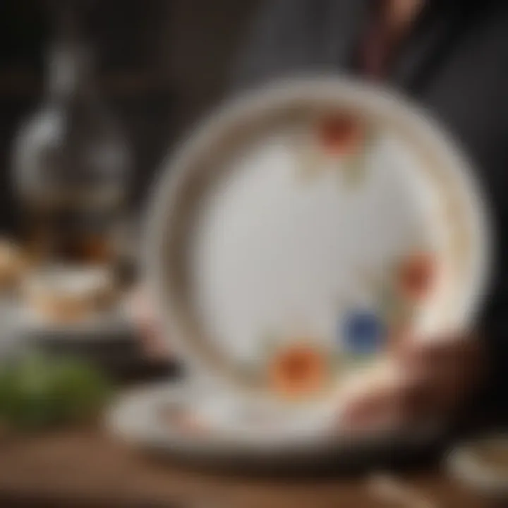 Artisanal Hand-Painted Dinner Plate by Artisan Craftsmanship Co.