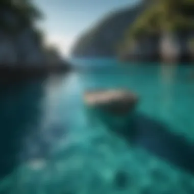 Azure Gem Amidst Turquoise Waters Azure Gem Amidst Turquoise Waters
