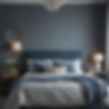 Behr Grey Blue Bedroom Inspiration