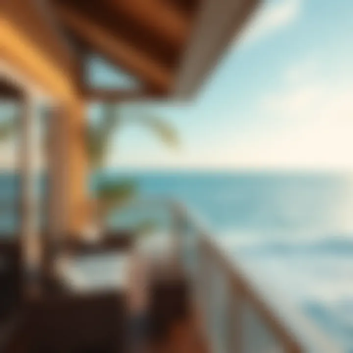 Stunning Ocean View Balcony Stunning ocean view from a hotel balcony