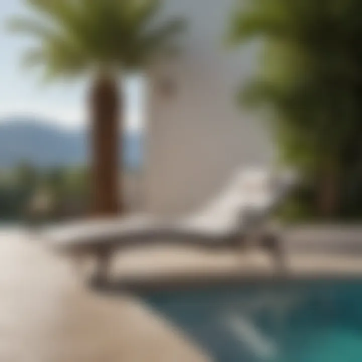 Luxury chaise lounge with a modern design