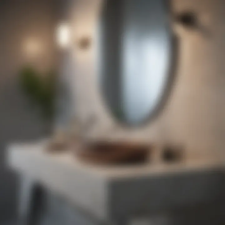 Modern bathroom showcasing a minimalist palette