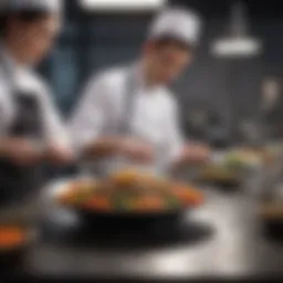 Culinary class session showcasing vibrant ingredients