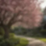 Flowering Magnolia Tree in Front Yard