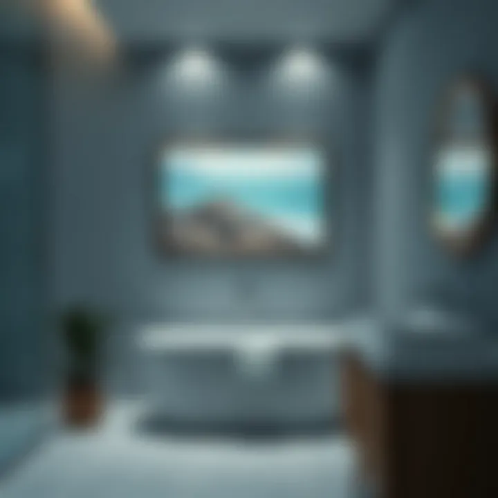 Coastal Serenity Coastal themed artwork bringing tranquility to a bathroom