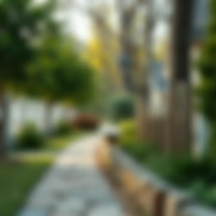 Wooden tree edging providing a rustic charm