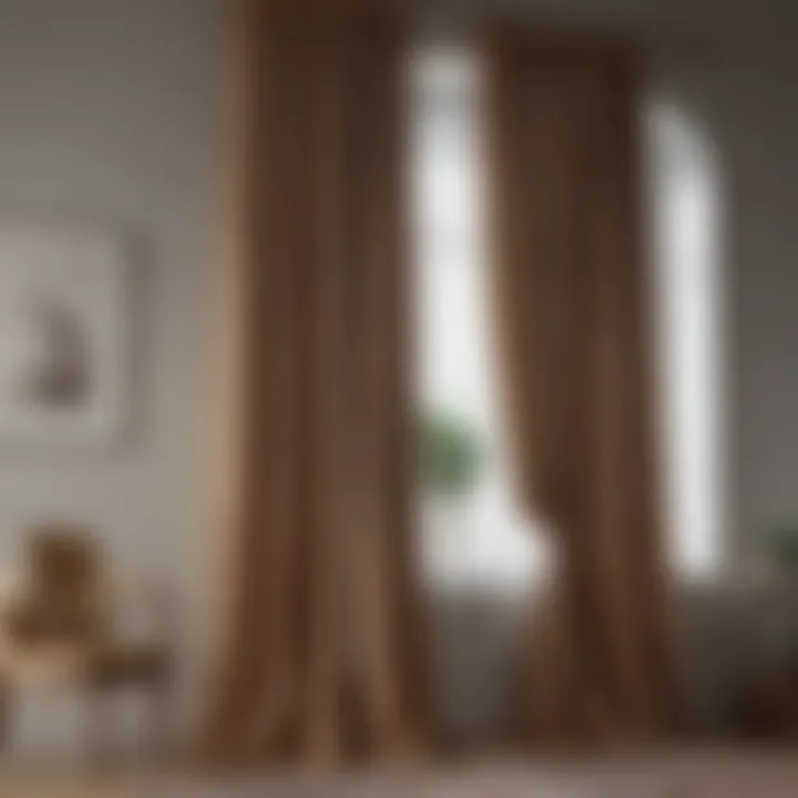 Variety of curtain materials showcasing design options