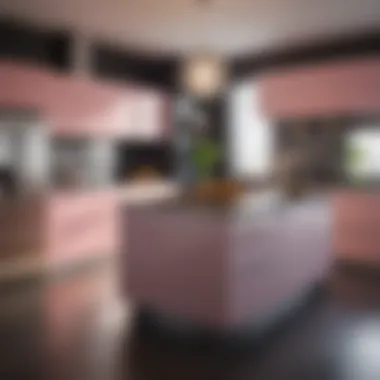 Sleek and Chic Monochromatic Color Pop Kitchen