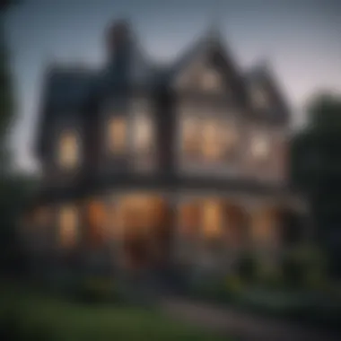 Traditional Victorian House Design A traditional Victorian house exterior with unique features