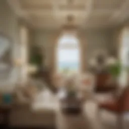 Bunny Williams' coastal residence showcasing elegant living spaces