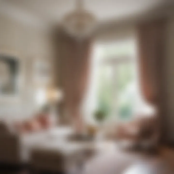 Contemporary living space enhanced by Caitlin Wilson curtains