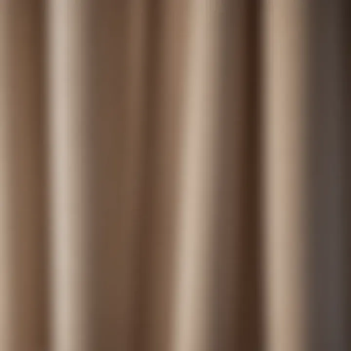 Close-up of sustainable materials used in Caitlin Wilson curtains