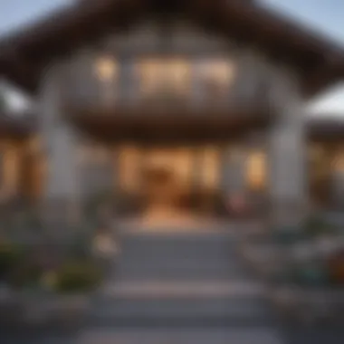 Natural Materials in California Architecture Exterior view highlighting natural materials used in California architecture