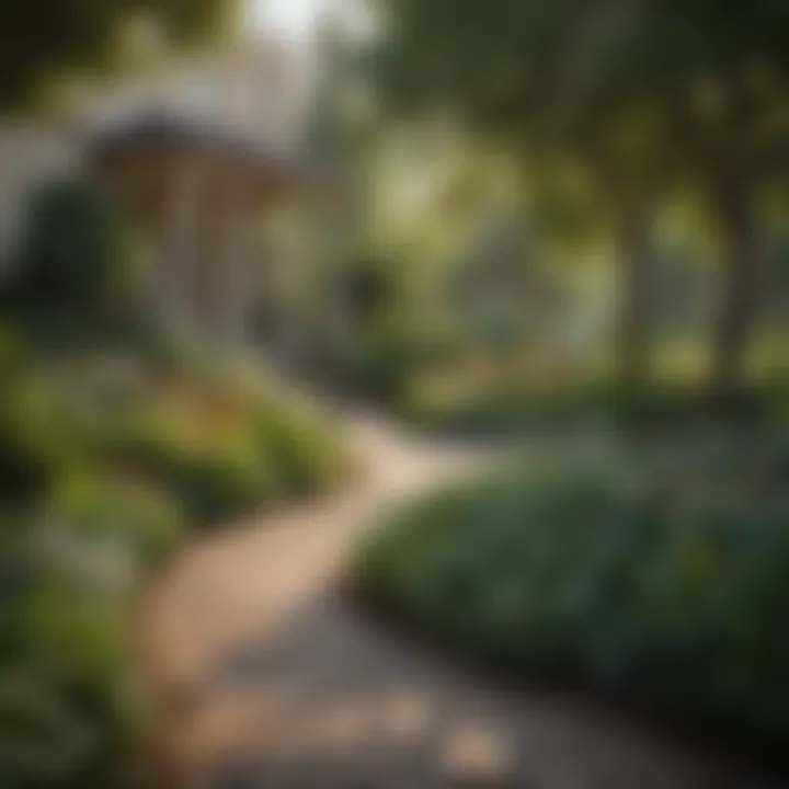 Serenity Amidst Academic Excellence in Campus Garden