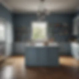 Captivating Blue Gray Kitchen Paint Colors