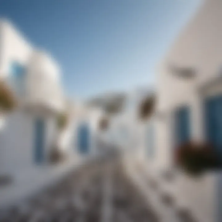 Captivating view of the picturesque white-washed buildings in Mykonos
