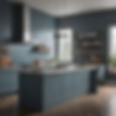 Chic and Modern Blue Gray Kitchen Palette