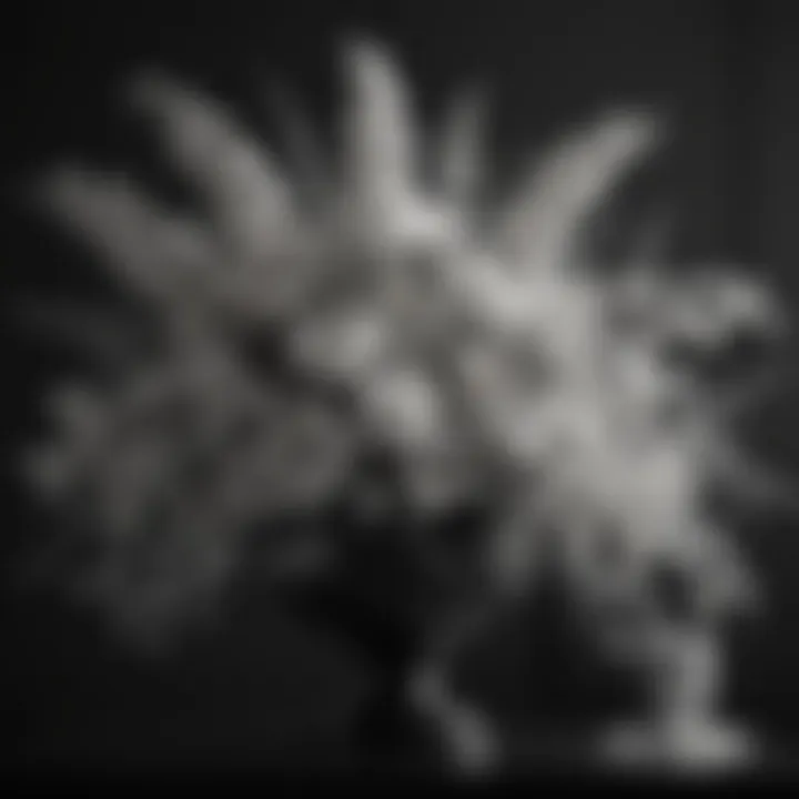 Chic Monochrome Floral Arrangement