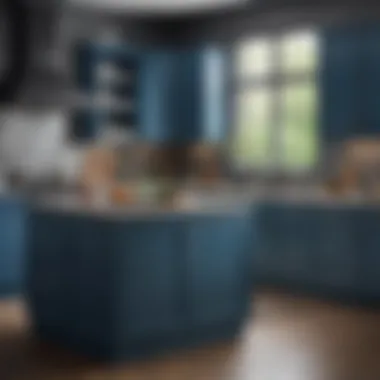 Chic Valspar Blue Hues for Stylish Kitchen Cabinets