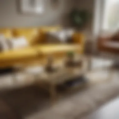 Chic Yellow and Gold Coffee Table Styling Chic Yellow and Gold Coffee Table Styling