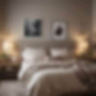 A cozy bedroom with soft neutral tones that promote comfort and personal expression.