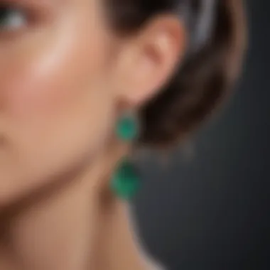 Elegant Emerald Earrings by ChiqueWay