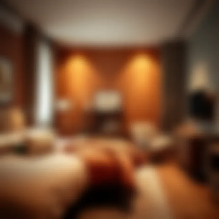 Cozy Bedroom with Earthy Tones Warm earthy tones in a cozy bedroom setting