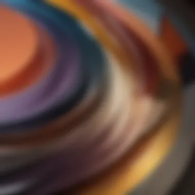 Abstract Artistic Color Palette