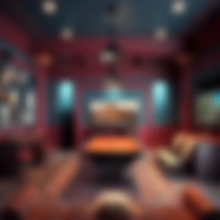 Aesthetic Appeal of Color in Game Rooms A well-decorated game room with vibrant paint colors