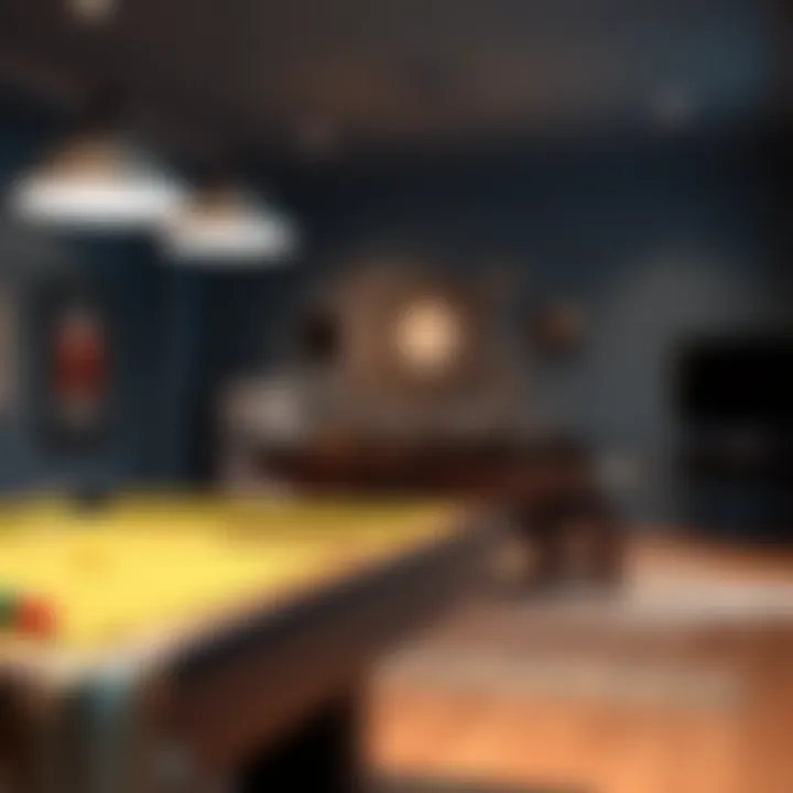 Impact of Lighting on Paint Colors Lighting effects on painted surfaces in a game room