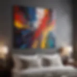 Abstract Expressionism Inspired Bedroom Paint Color