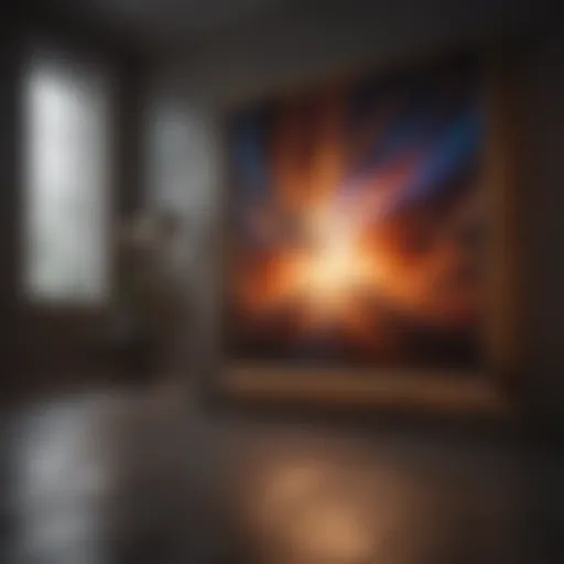 Abstract art inspired interior design