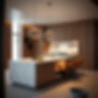 Multifunctional coastal kitchen island with integrated storage solutions