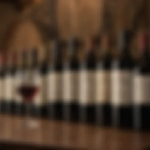 A selection of fine wines showcasing different varietals