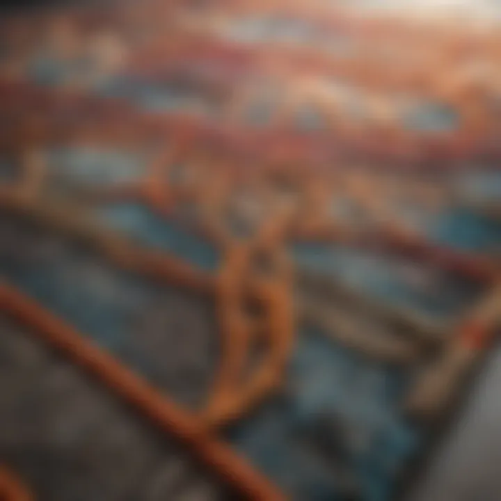 Contemporary abstract design Etsy rug
