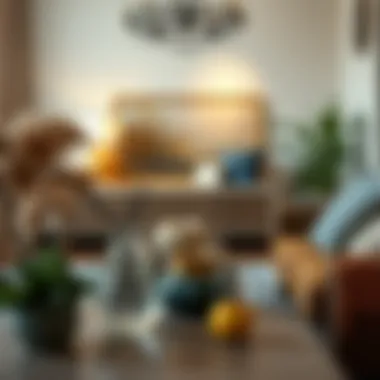 Thoughtful Arrangement of Decorative Accessories Thoughtfully arranged decorative accessories in a living area