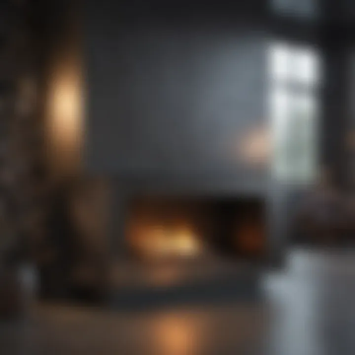 Contemporary Metal Fireplace Design