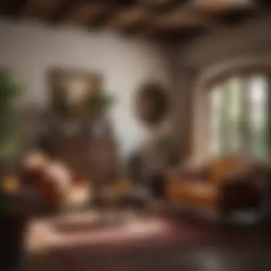 Traditional Spanish furniture in a cozy setting