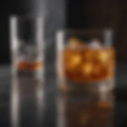 Exquisite Whiskey Cocktail Glassware on Marble Table