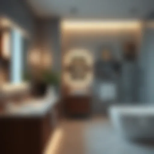 Elegant bathroom design showcasing modern fixtures and finishes