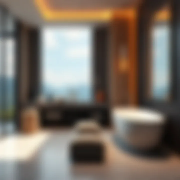 High-quality materials used in a luxurious bathroom setting