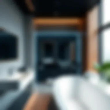 Innovative technology integrated into a contemporary bathroom