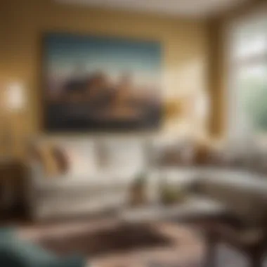 An inspirational color palette for Southern living room design.