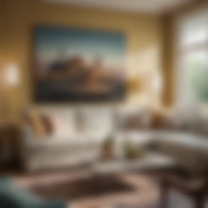 An inspirational color palette for Southern living room design.